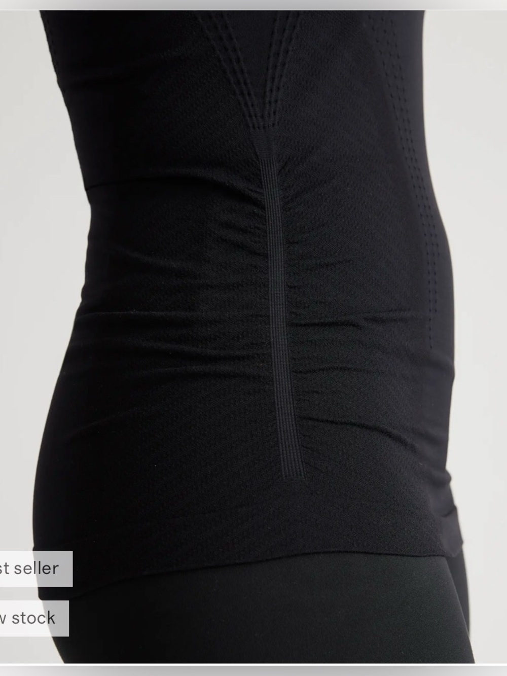 Quince Seamless Ruched Racerback Tank Size Large - Picture 3 of 11